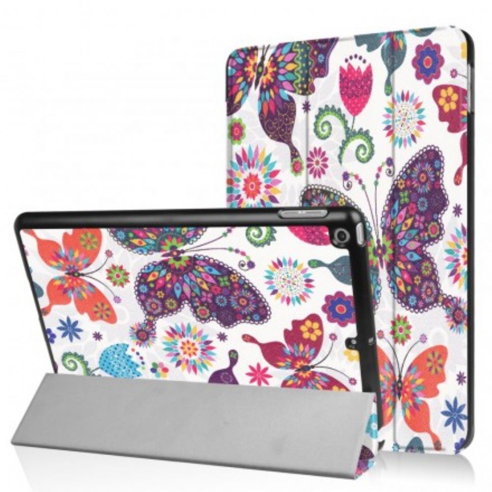 Flip Case Für iPad 9.7" Schmetterlinge Und Blumen