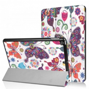 Flip Case Für iPad 9.7" Schmetterlinge Und Blumen