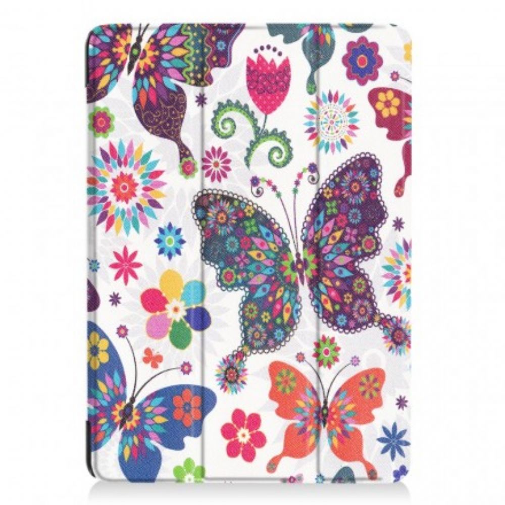 Flip Case Für iPad 9.7" Schmetterlinge Und Blumen