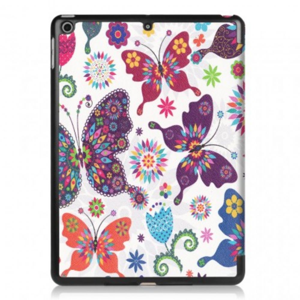 Flip Case Für iPad 9.7" Schmetterlinge Und Blumen