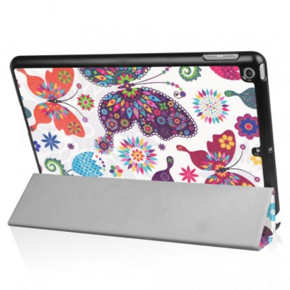 Flip Case Für iPad 9.7" Schmetterlinge Und Blumen