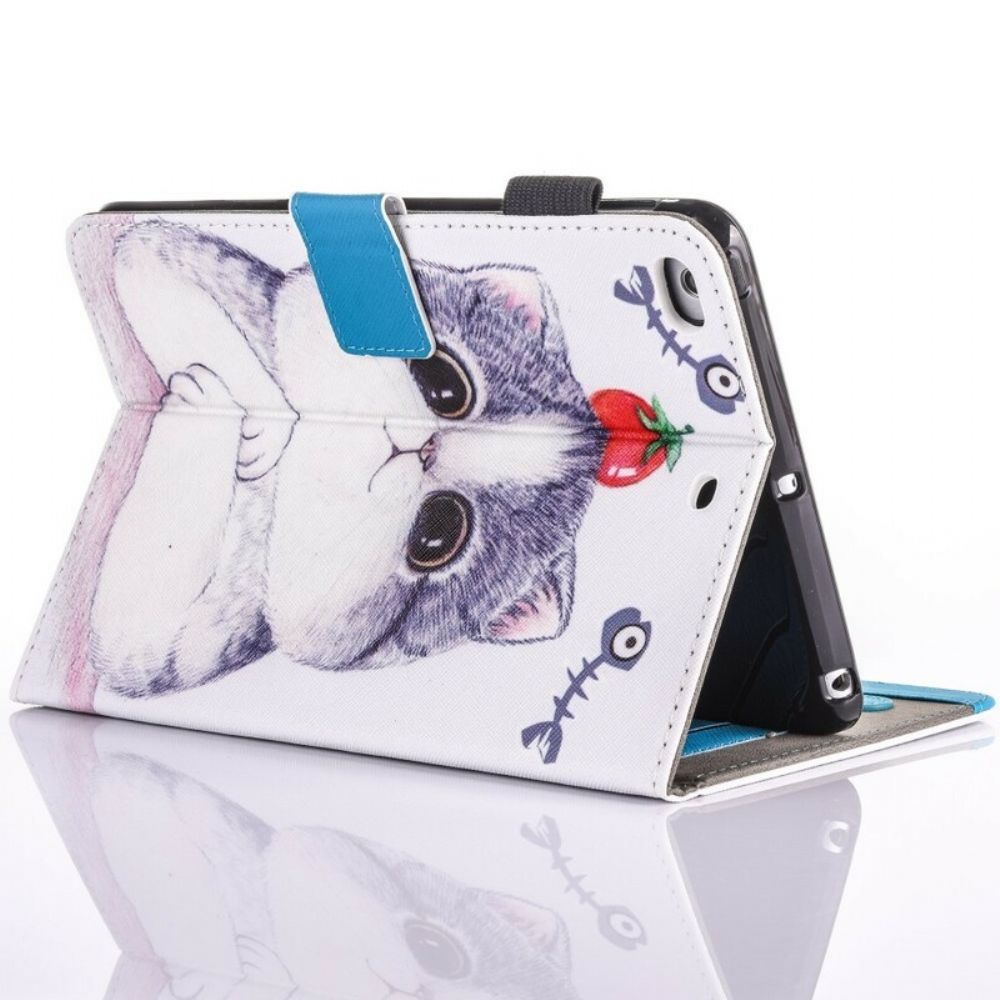 Flip Case Für iPad 9.7" Tomate Auf Der Katze