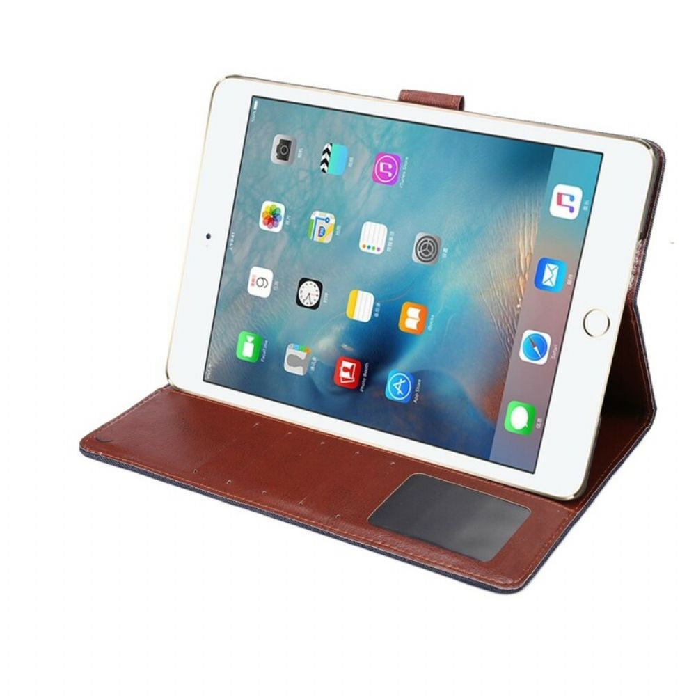 Flip Case Für iPad 9.7" Zweifarbige Jeans