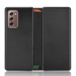 Case Für Samsung Galaxy Z Fold 2 Kohlefaser