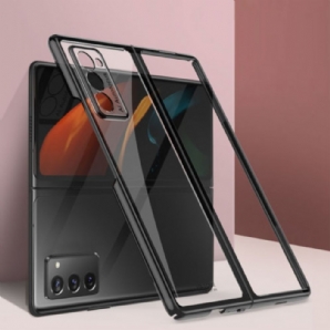 Handyhülle Für Samsung Galaxy Z Fold 2 Transparente Metallkanten Gkk