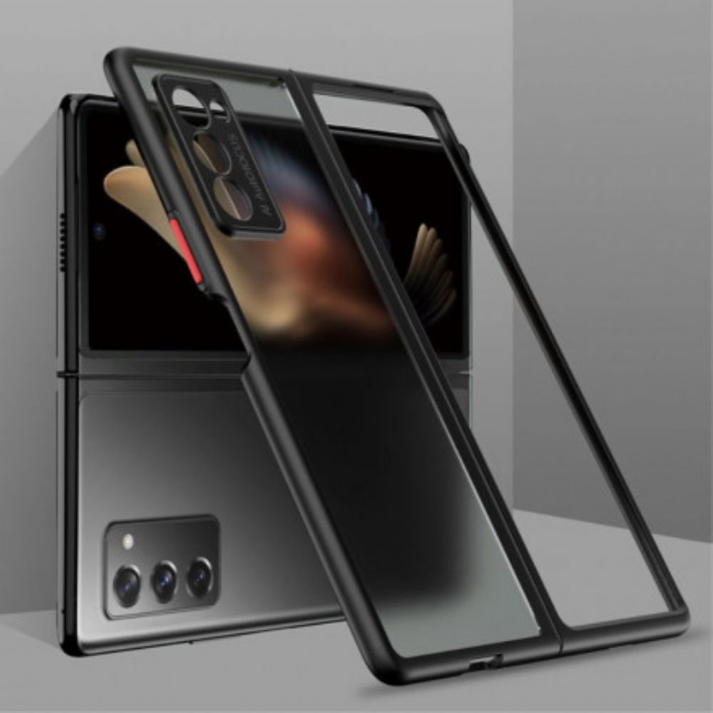 Hülle Für Samsung Galaxy Z Fold 2 Transparente Farbkanten Gkk