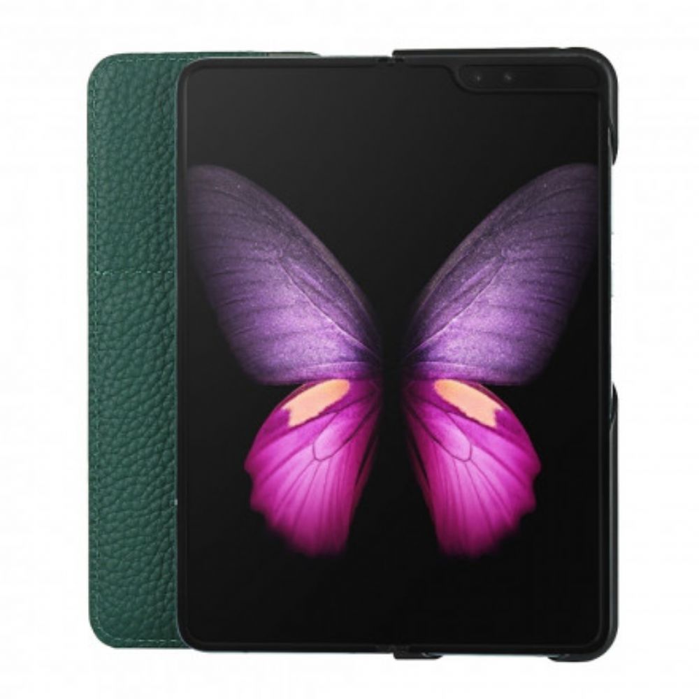 Schutzhülle Für Samsung Galaxy Z Fold 2 Flip Case Echtes Litschi-leder