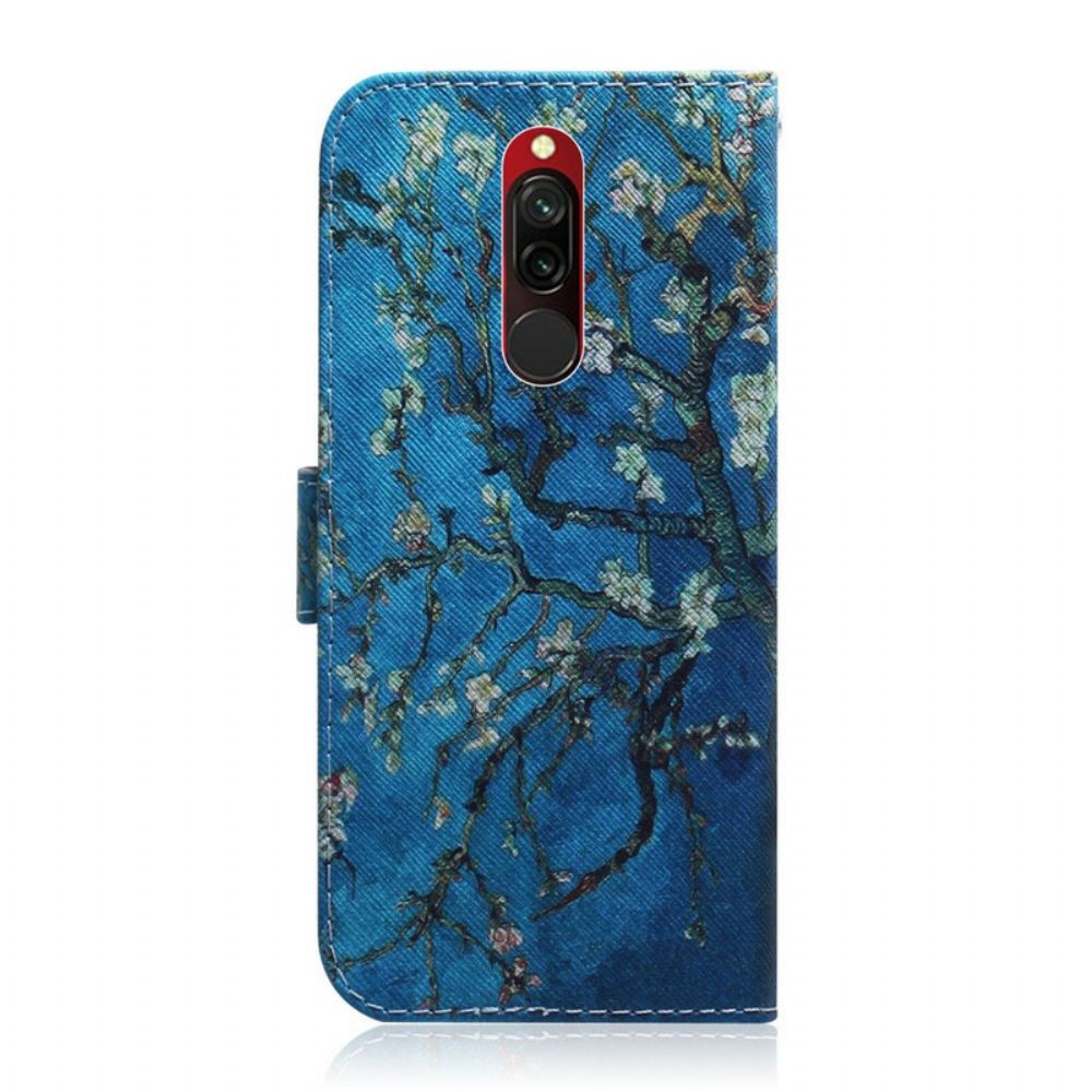 Flip Case Für Xiaomi Redmi 8 Blühender Ast