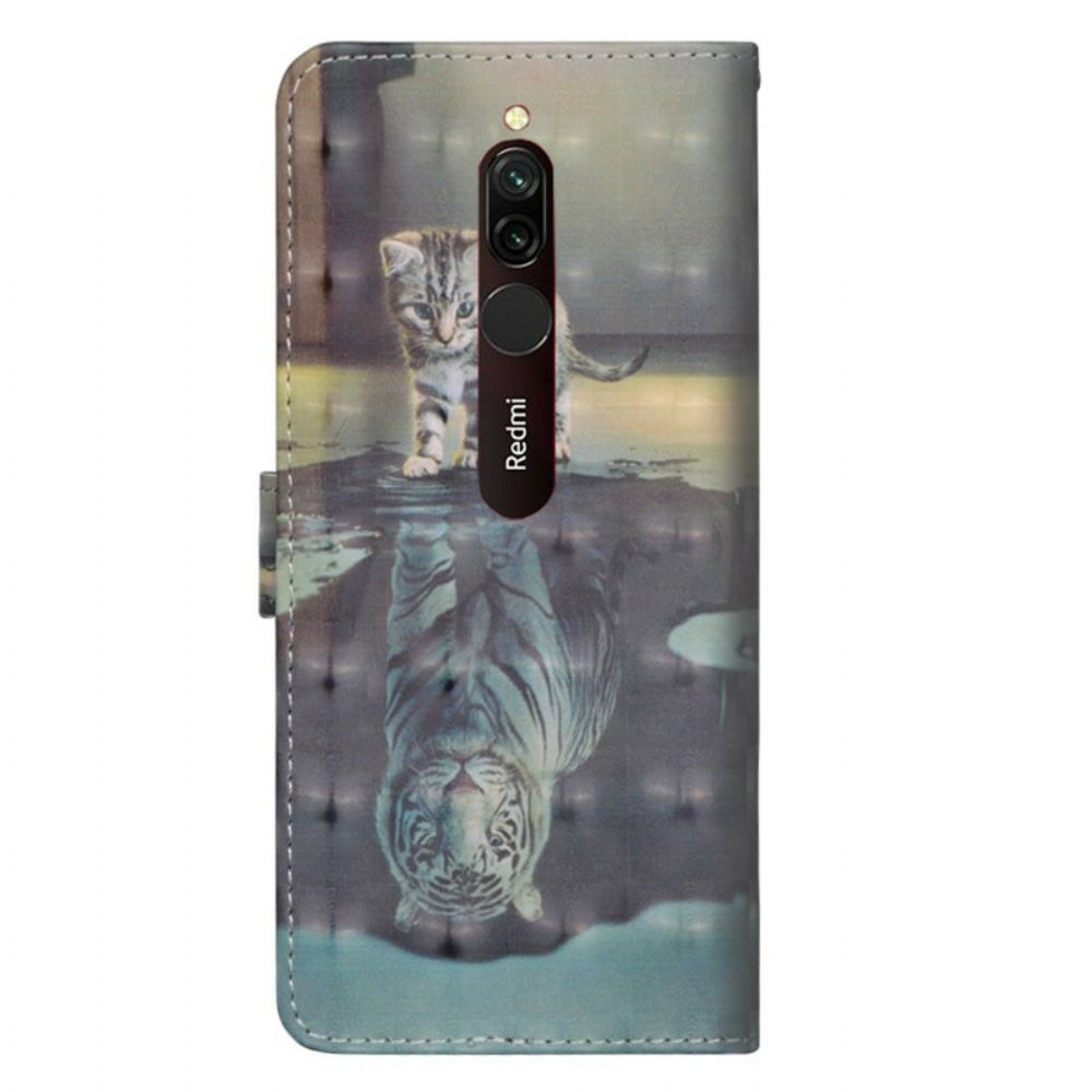 Flip Case Für Xiaomi Redmi 8 Ernst Der Tiger