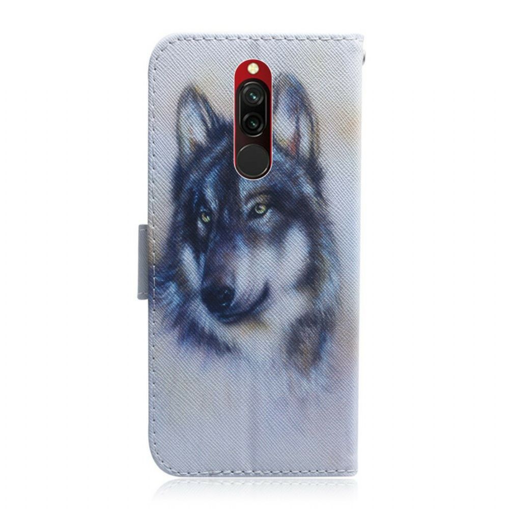 Flip Case Für Xiaomi Redmi 8 Hundeblick