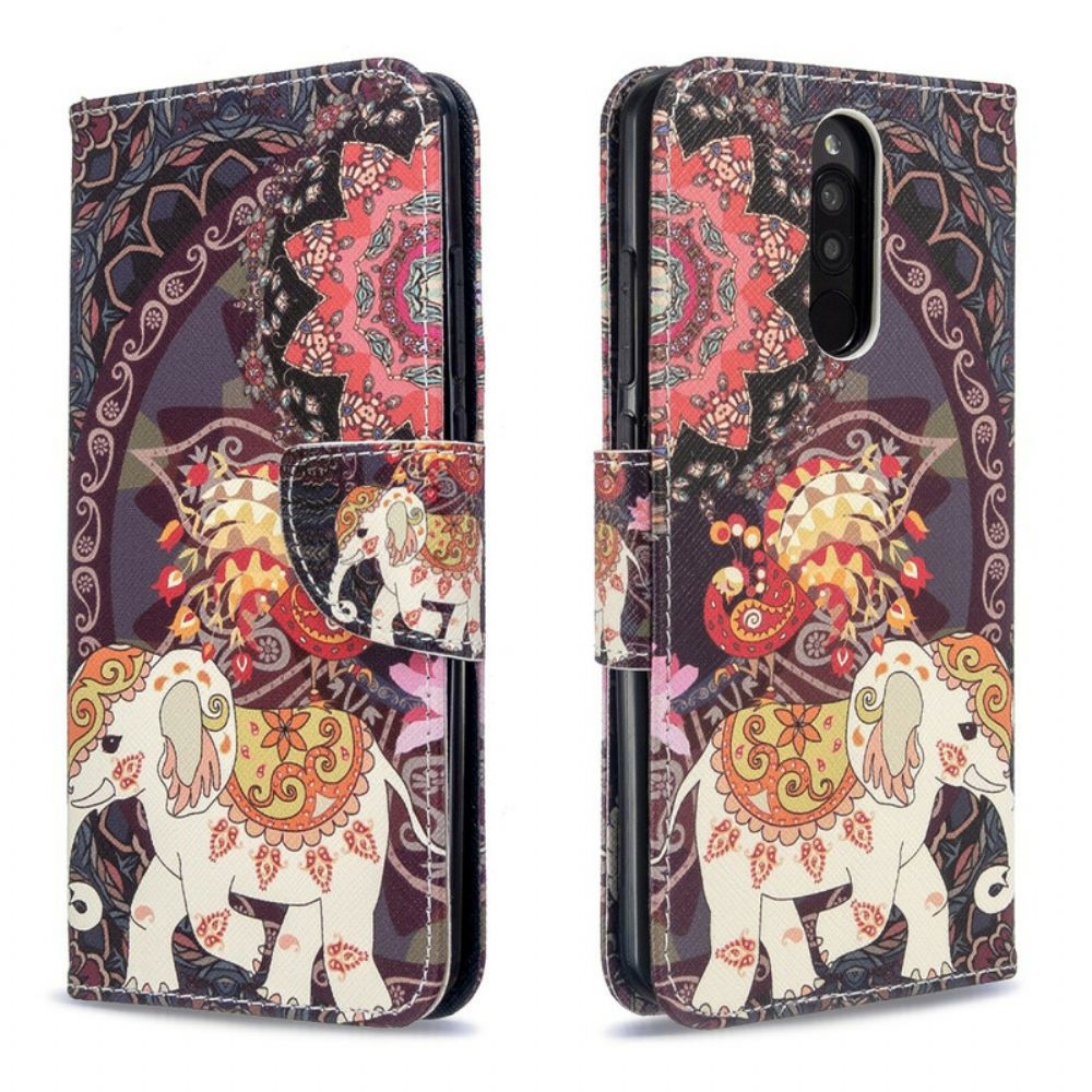 Flip Case Für Xiaomi Redmi 8 Indische Elefanten