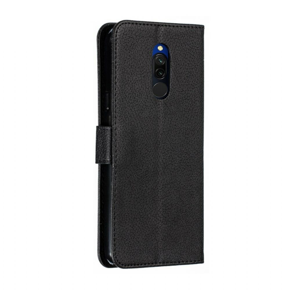 Flip Case Für Xiaomi Redmi 8 Kunstleder Lebe Deinen Traum