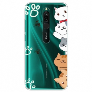 Handyhülle Für Xiaomi Redmi 8 Hallo Katzen