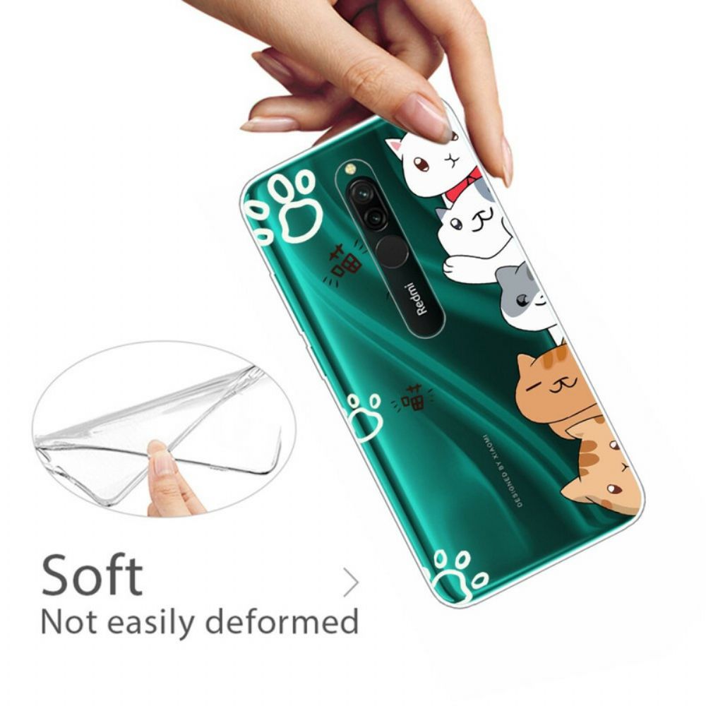 Handyhülle Für Xiaomi Redmi 8 Hallo Katzen