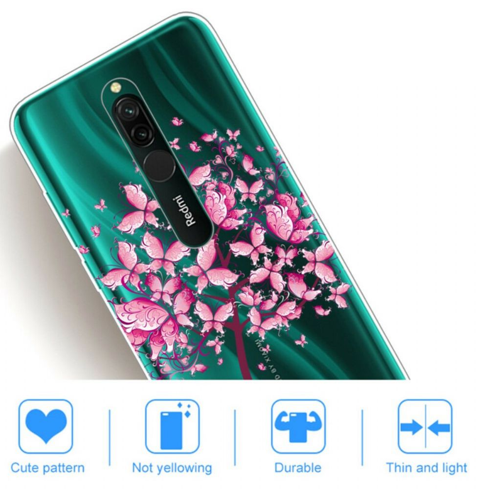 Handyhülle Für Xiaomi Redmi 8 Rosa Baumkrone