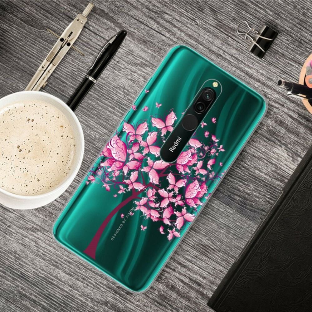 Handyhülle Für Xiaomi Redmi 8 Rosa Baumkrone