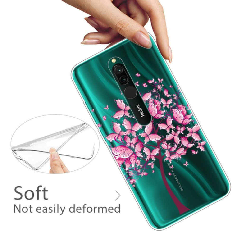 Handyhülle Für Xiaomi Redmi 8 Rosa Baumkrone