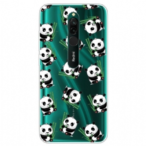 Hülle Für Xiaomi Redmi 8 Kleine Pandas