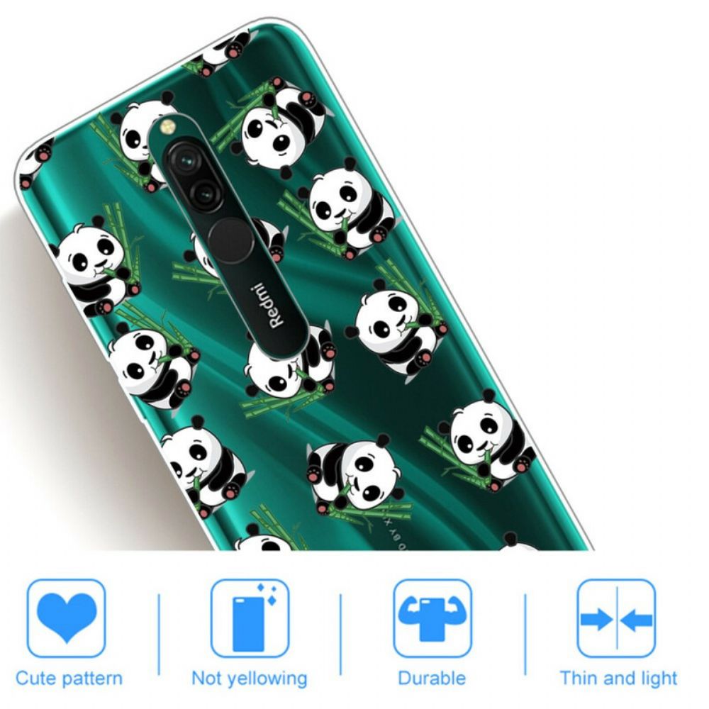 Hülle Für Xiaomi Redmi 8 Kleine Pandas