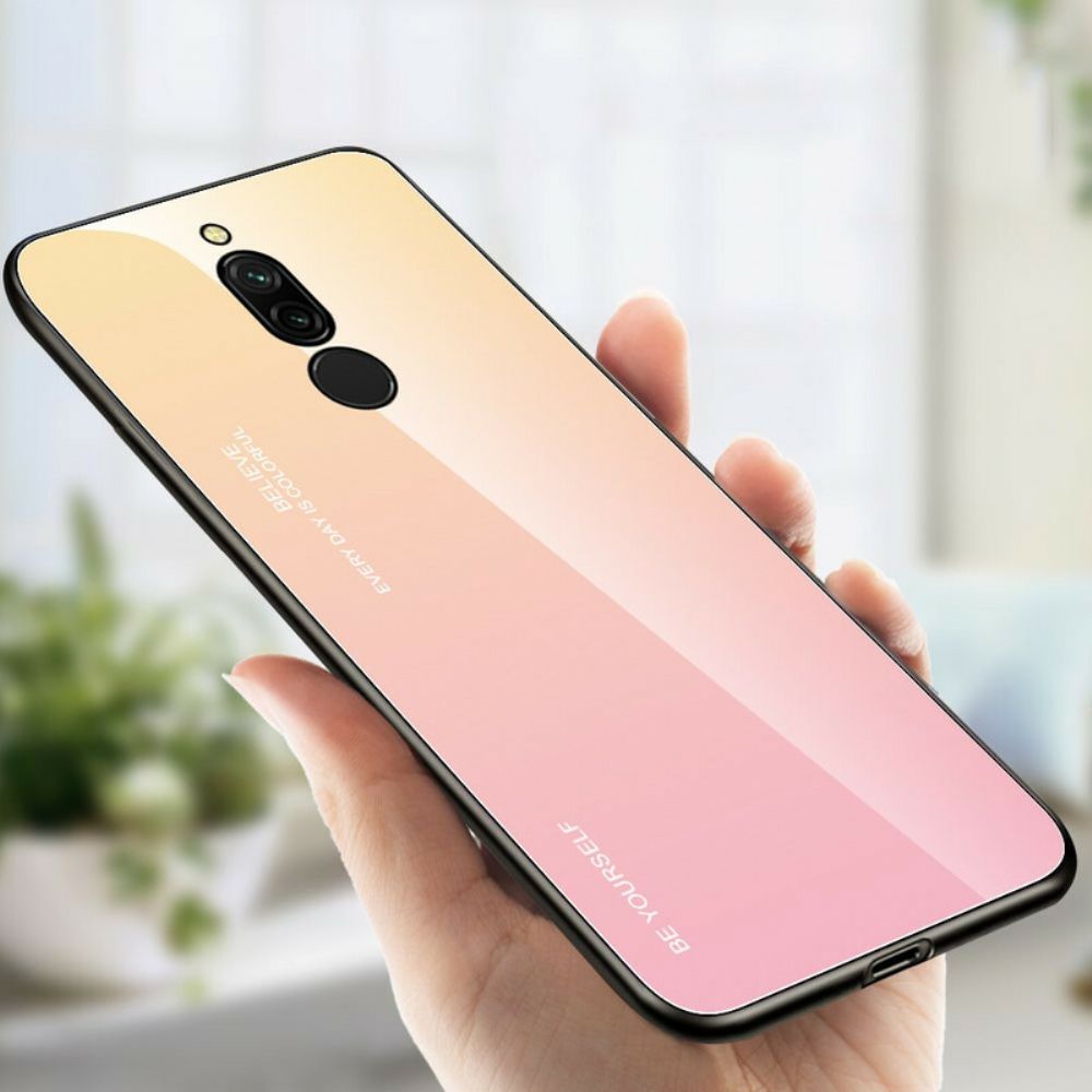 Hülle Für Xiaomi Redmi 8 Sei Du Selbst Gehärtetes Glas