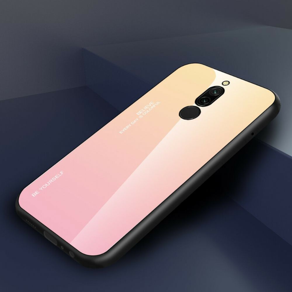 Hülle Für Xiaomi Redmi 8 Sei Du Selbst Gehärtetes Glas