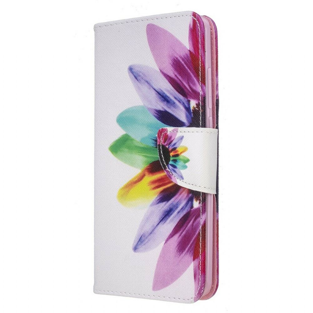 Lederhüllen Für Xiaomi Redmi 8 Aquarell Blume