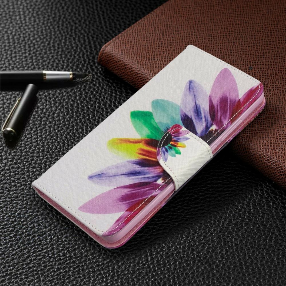 Lederhüllen Für Xiaomi Redmi 8 Aquarell Blume