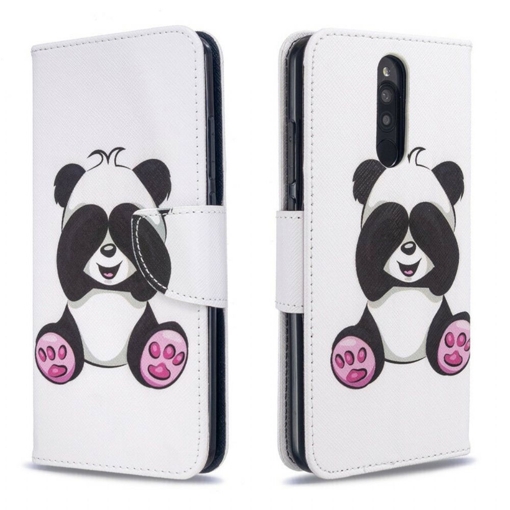 Lederhüllen Für Xiaomi Redmi 8 Panda-spaß