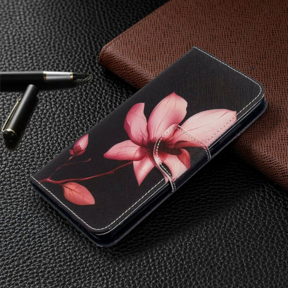 Lederhüllen Für Xiaomi Redmi 8 Rosa Blume