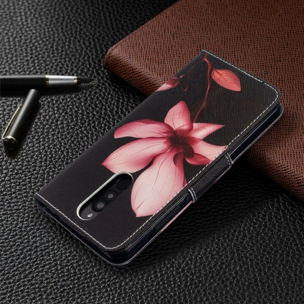 Lederhüllen Für Xiaomi Redmi 8 Rosa Blume