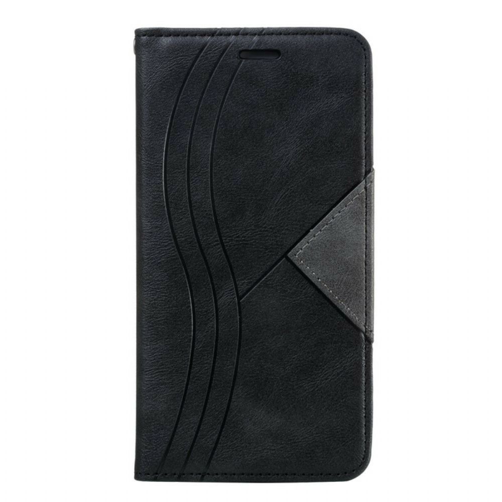 Schutzhülle Für Xiaomi Redmi 8 Flip Case Wellenleder-stil