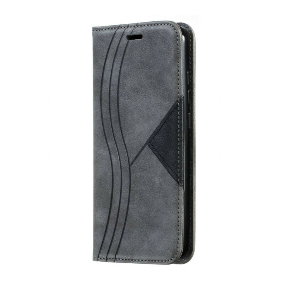 Schutzhülle Für Xiaomi Redmi 8 Flip Case Wellenleder-stil