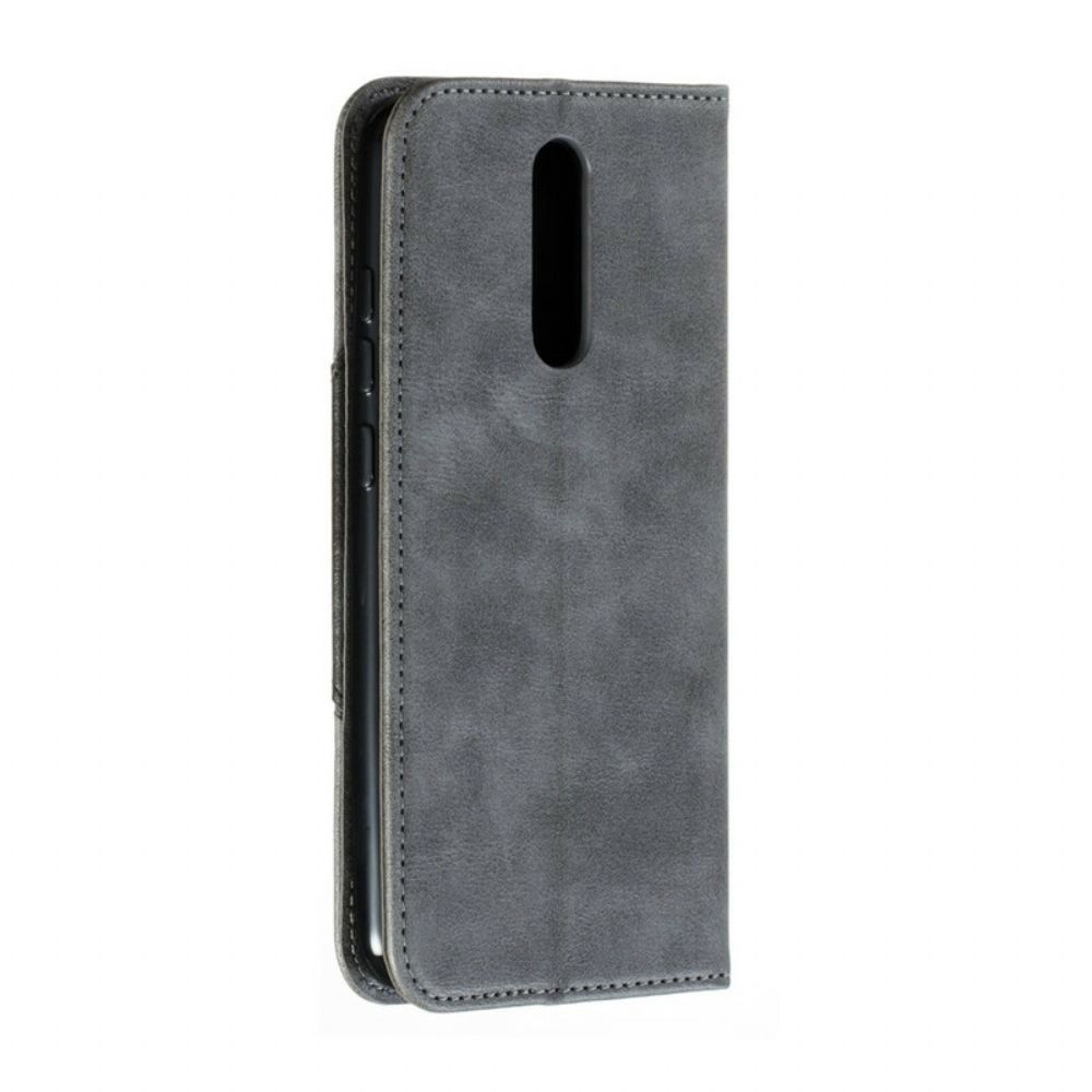 Schutzhülle Für Xiaomi Redmi 8 Flip Case Wellenleder-stil