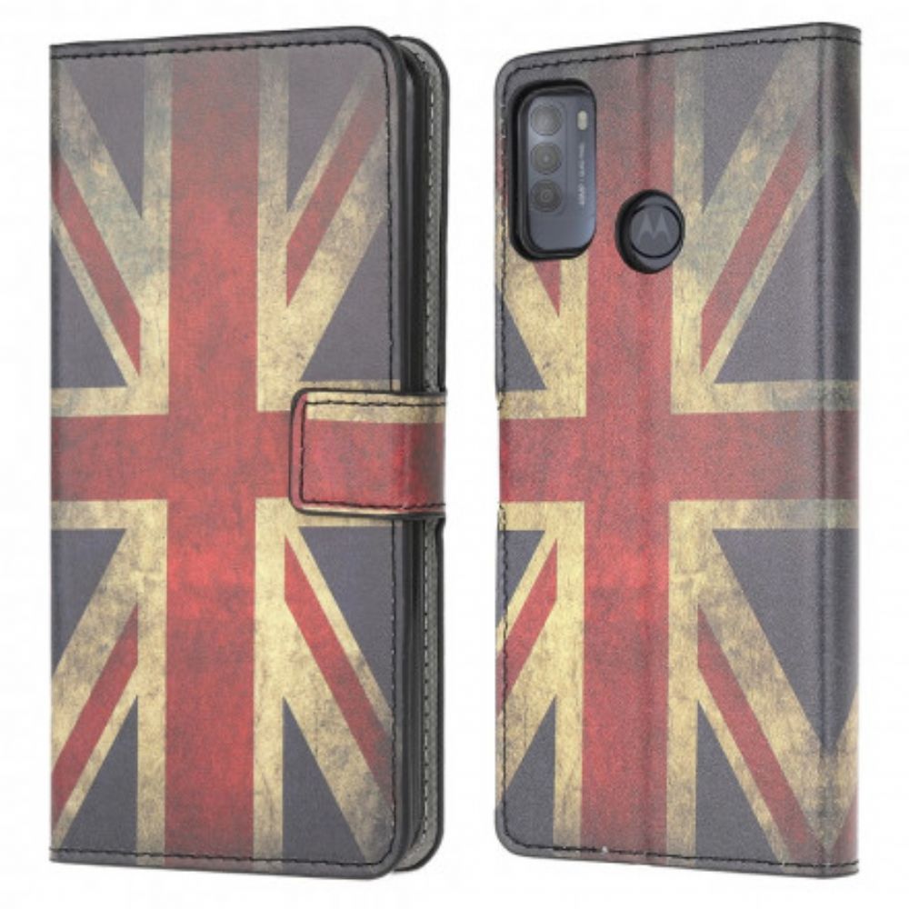 Lederhüllen Für Moto G50 England-flagge