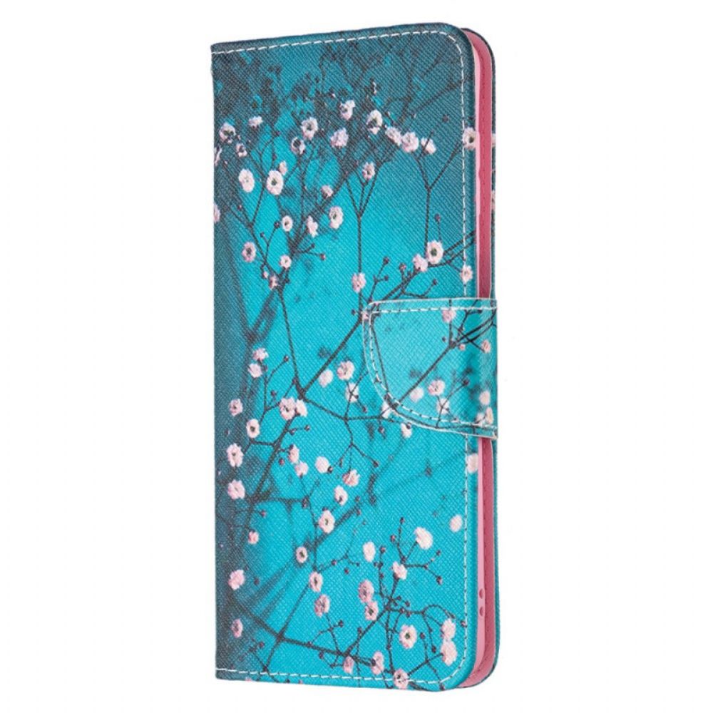 Flip Case Für Samsung Galaxy M52 5G Blühender Baum