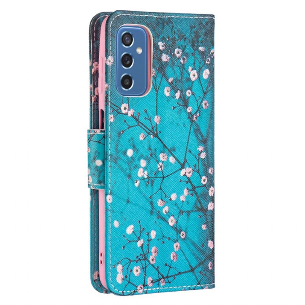 Flip Case Für Samsung Galaxy M52 5G Blühender Baum