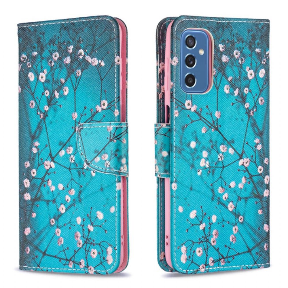 Flip Case Für Samsung Galaxy M52 5G Blühender Baum