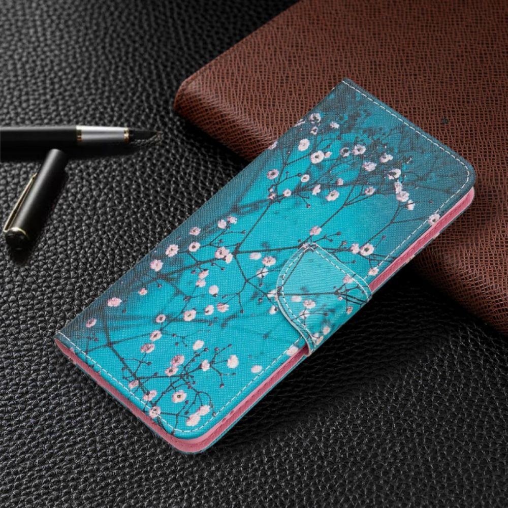 Flip Case Für Samsung Galaxy M52 5G Blühender Baum