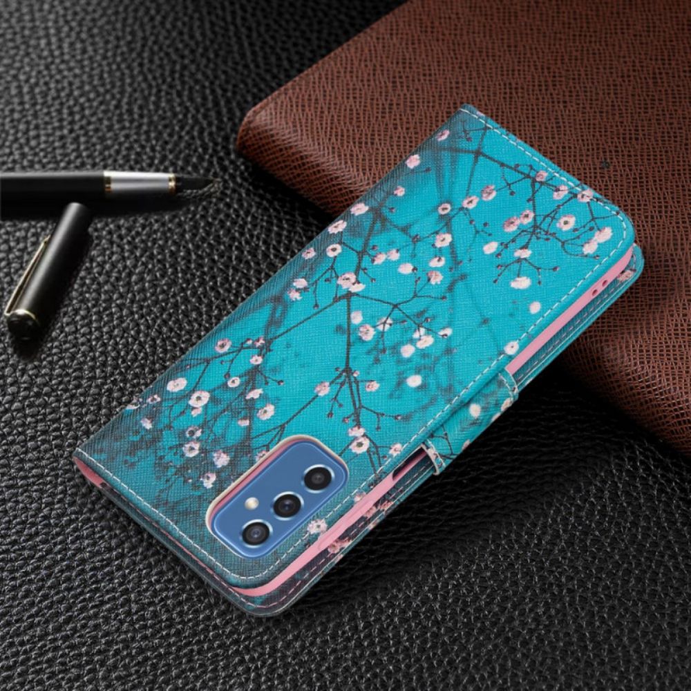 Flip Case Für Samsung Galaxy M52 5G Blühender Baum