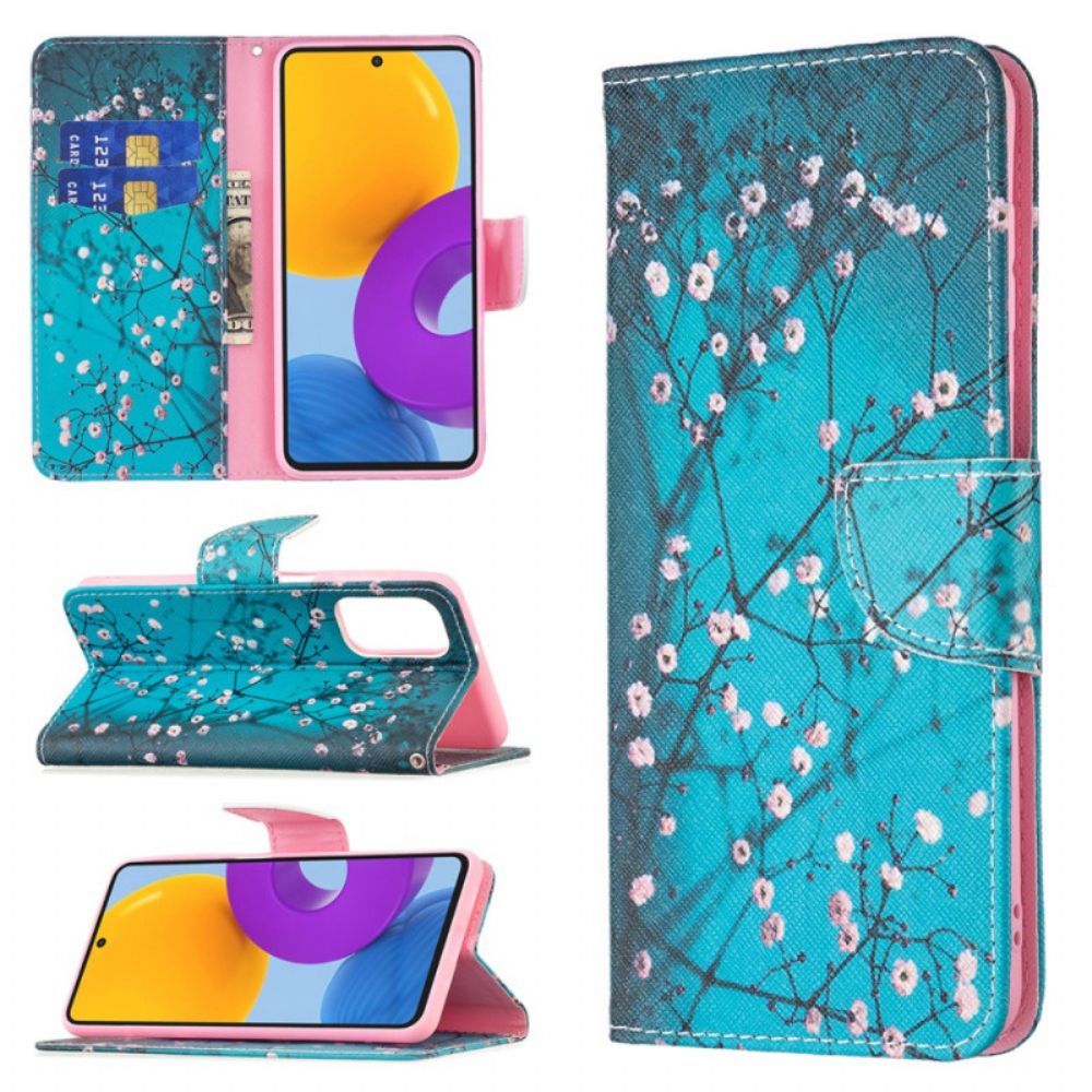 Flip Case Für Samsung Galaxy M52 5G Blühender Baum