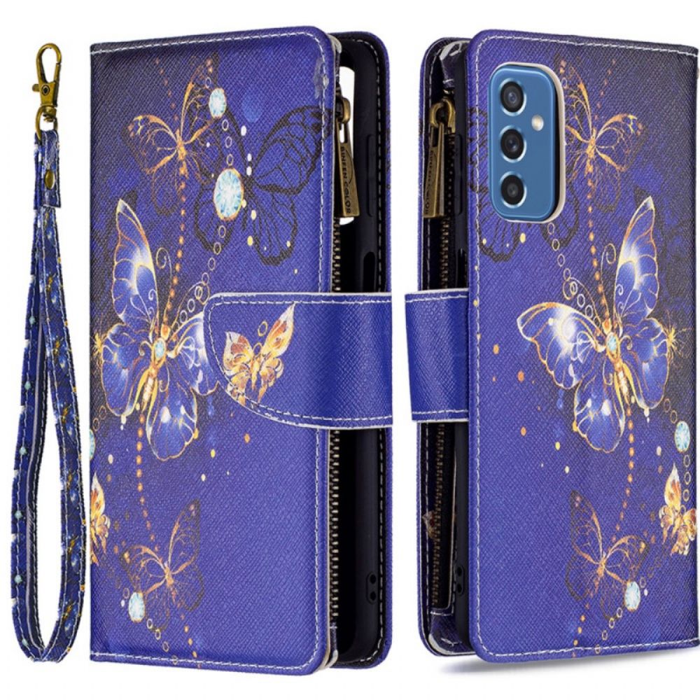 Flip Case Für Samsung Galaxy M52 5G Feuerwerk Schmetterlinge