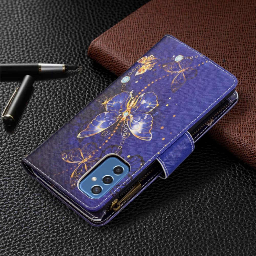 Flip Case Für Samsung Galaxy M52 5G Feuerwerk Schmetterlinge