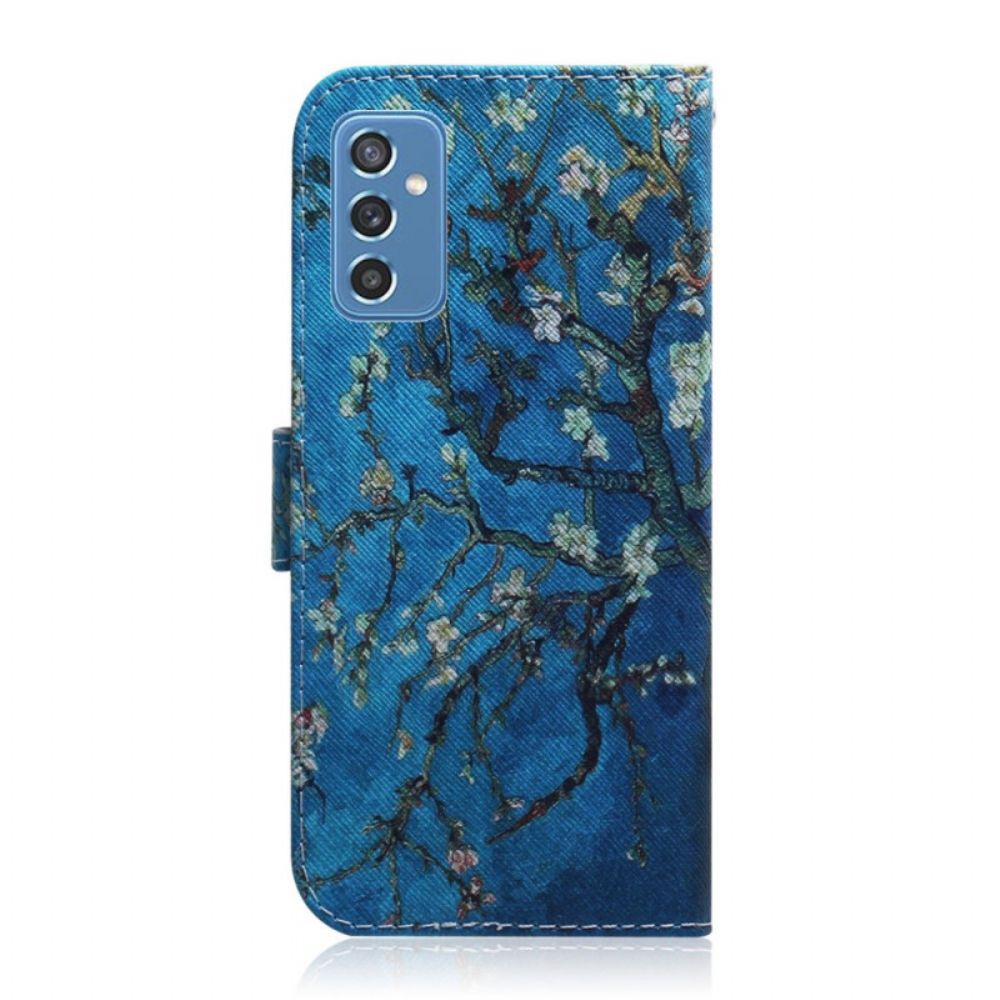 Flip Case Für Samsung Galaxy M52 5G Mitternachts Maiglöckchen