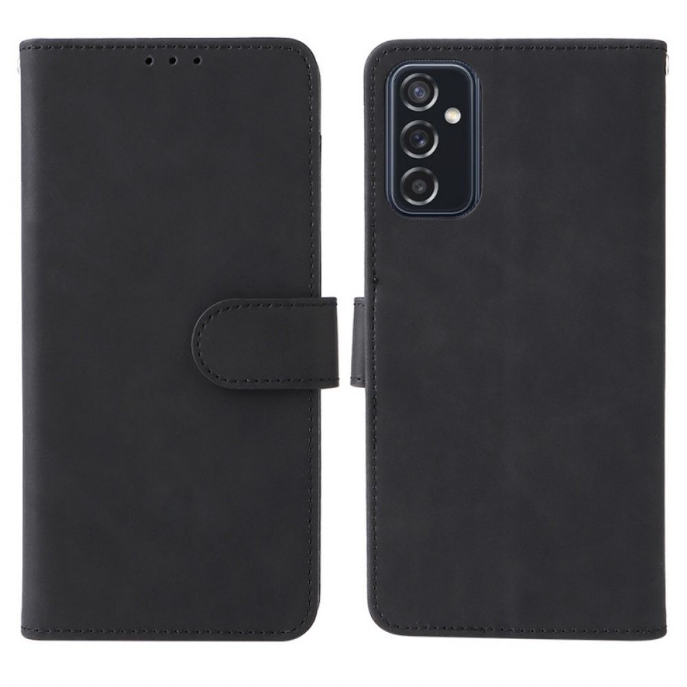 Flip Case Für Samsung Galaxy M52 5G Weiches Leder