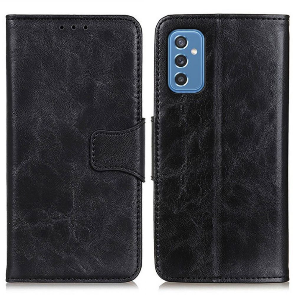 Flip Case Für Samsung Galaxy M52 5G Wendeverschluss Aus Spaltleder