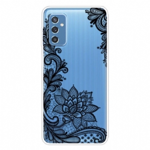 Hülle Für Samsung Galaxy M52 5G Gestickte Blumen