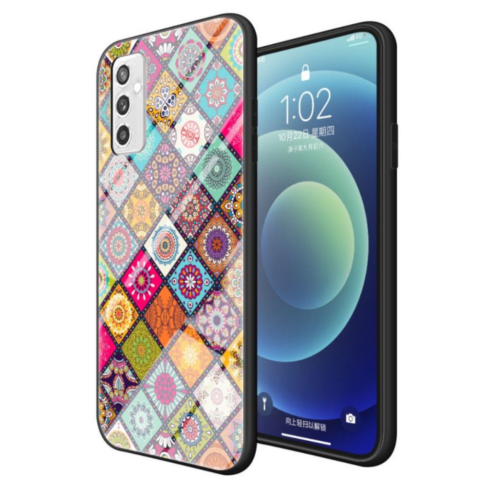 Hülle Für Samsung Galaxy M52 5G Mit Kordel Orientalischer Riementeppich