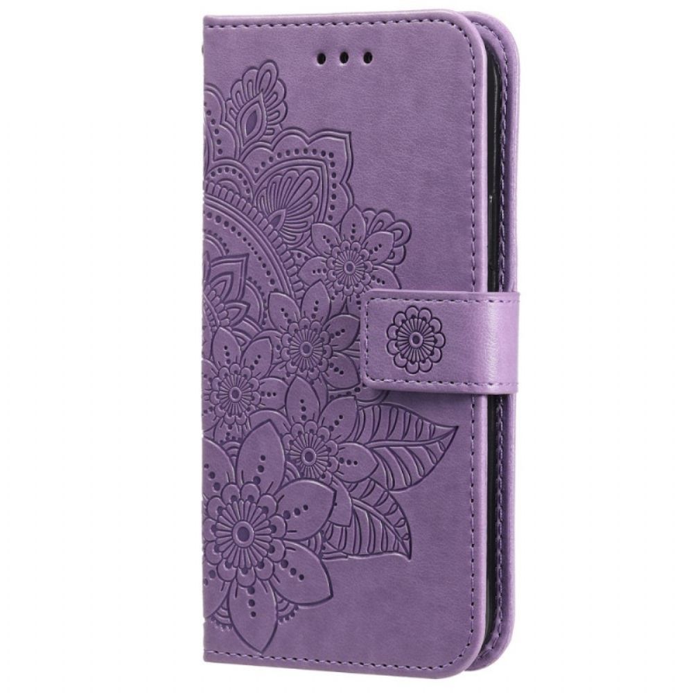 Lederhüllen Für Samsung Galaxy M52 5G Blumen-mandala