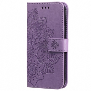 Lederhüllen Für Samsung Galaxy M52 5G Blumen-mandala