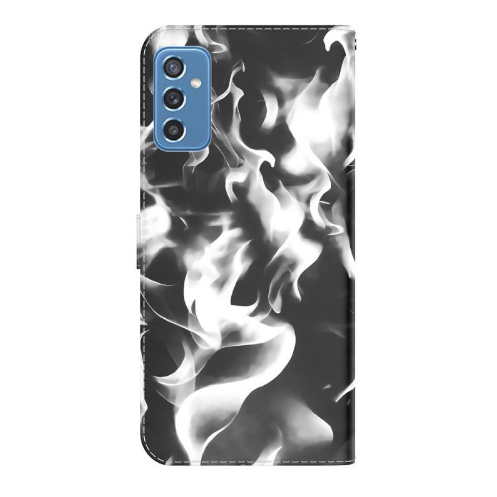 Lederhüllen Für Samsung Galaxy M52 5G Flammen